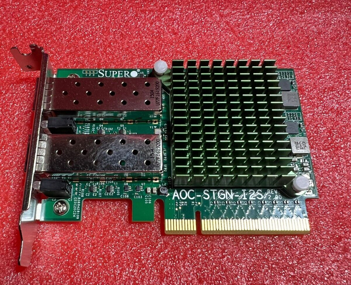 Supermicro AOC-STGN-I2S Dual Port 10G SFP+ Intel 82599 Network Card Low Profile