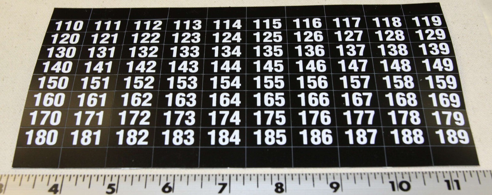 (AP) AUTOMATIC PRODUCTS model 121 122 123 SNACK MACHINE front of shelf ID labels