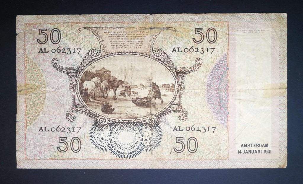 Netherlands 50 Gulden 1941 VG