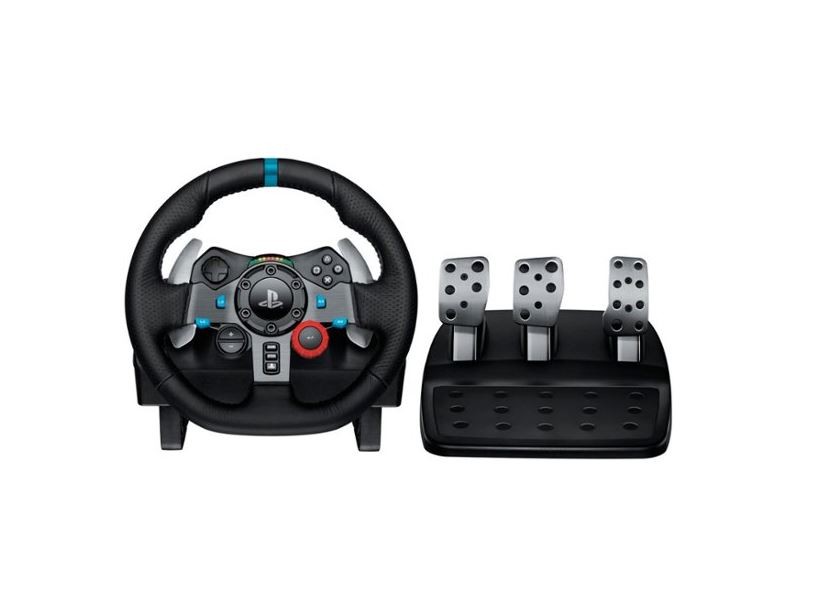 Logitech - G29 Driving Force Racing Wheel and Floor Pedals for PS5, PS4, PC,