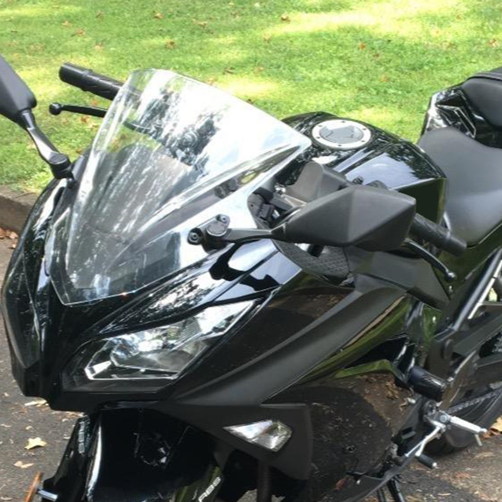 For Kawasaki Ninja 300 2013-2018 Windshield Clear Double Bubble ABS Windscreen