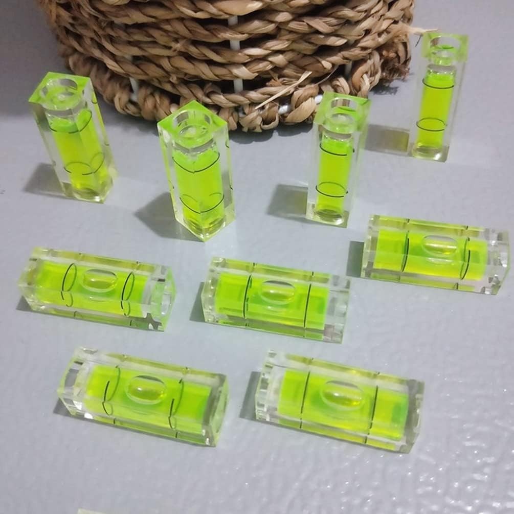 6pcs Small Bubble Level Mini Square Bubble Spirit Levels Leveling Tools New...