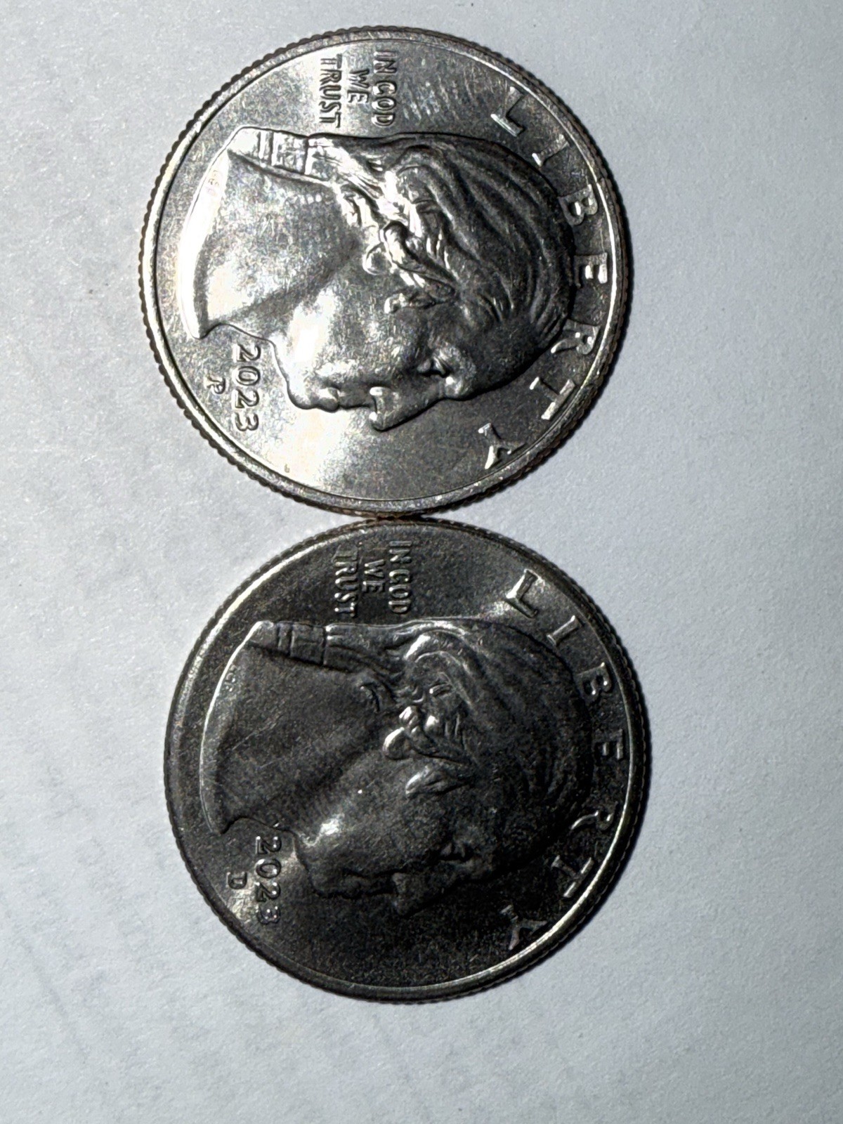 2023 D & 2023 P “In COD we trust “error quarter (Rare coin)