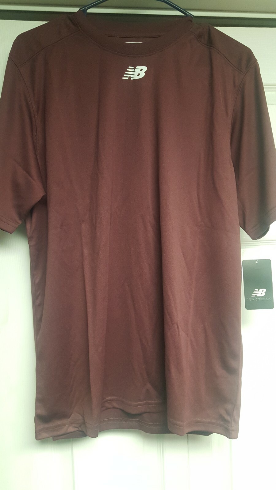 NEW BALANCE  SS  MAROON  TEAM TOP       SMALL