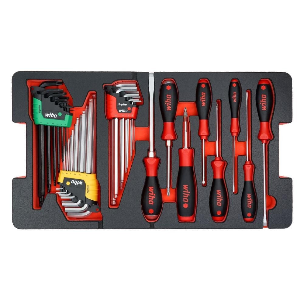 Wiha Premium Kit In Rolling Tool Box 194Pc