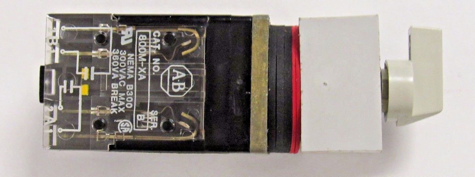 ALLEN BRADLEY 800MS-JG2BB 3 POSITION SQUARE SELECTOR SWITCH NEW OLD STOCK