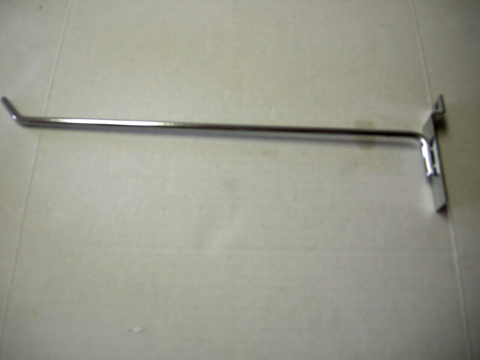 Slatwall Hooks, Chrome, 12", 1 Piece, Brand New