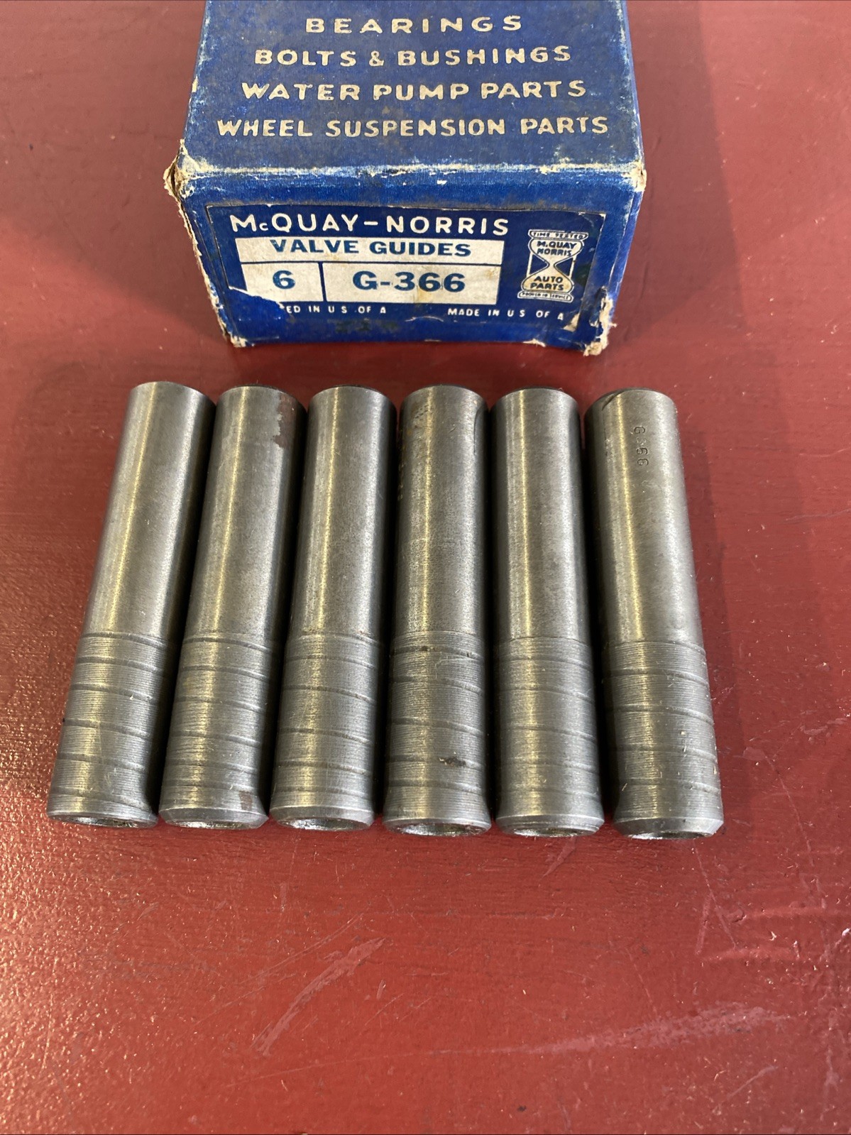 1939 – 1950 GMC Valve Guides w/ 278 308 361 426 451 477 Engines Set of (6) G-366
