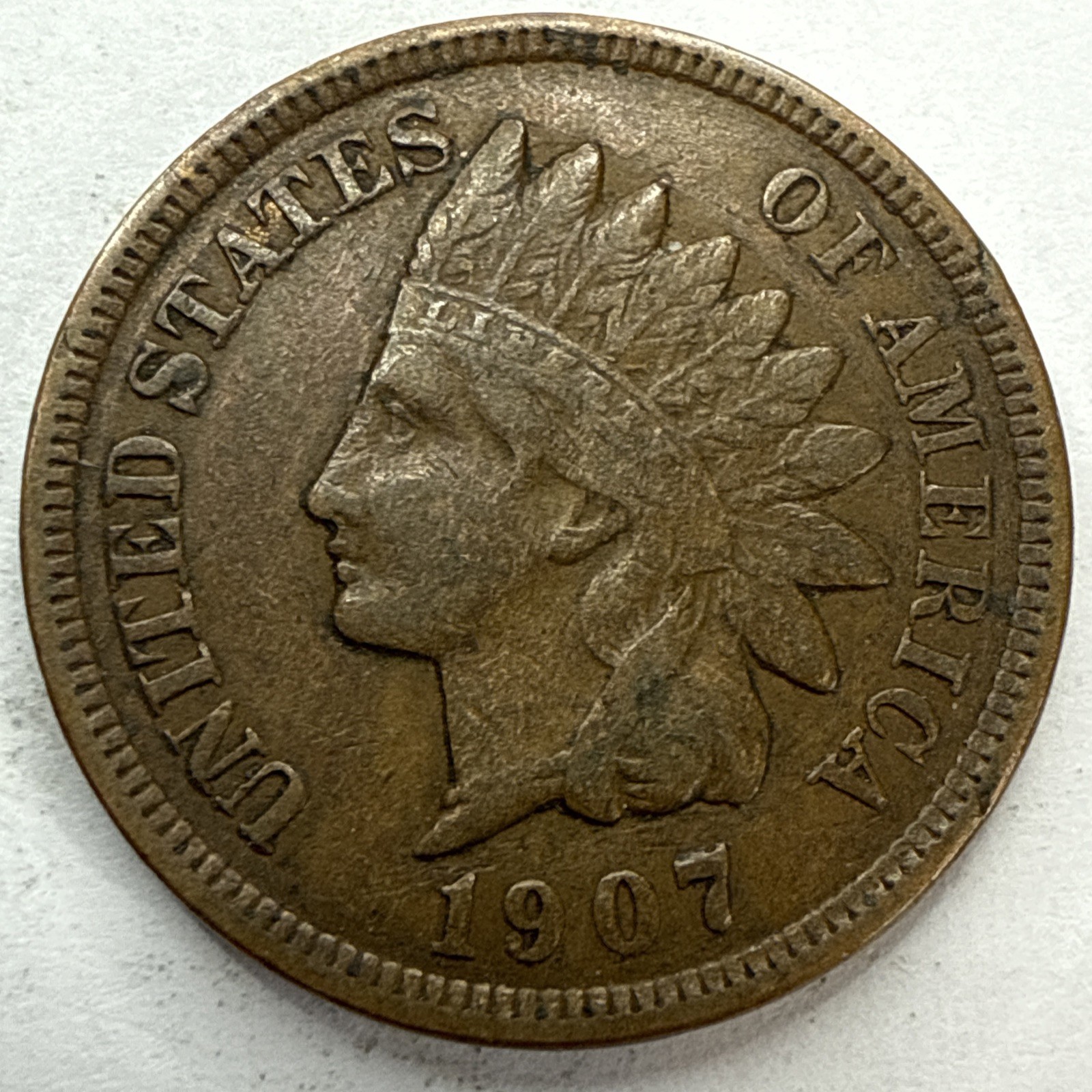 1906 Indian Head Cent Exact Coin Imaged #IND1565