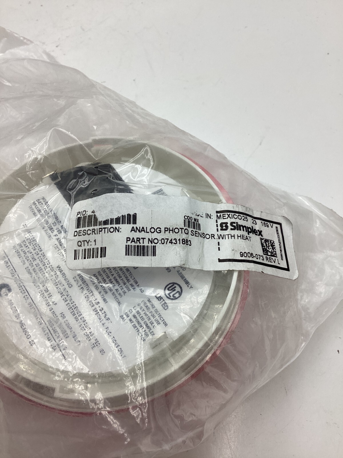 Simplex Analog Multi-Sensor Photoelectric Smoke & Thermal 07431883