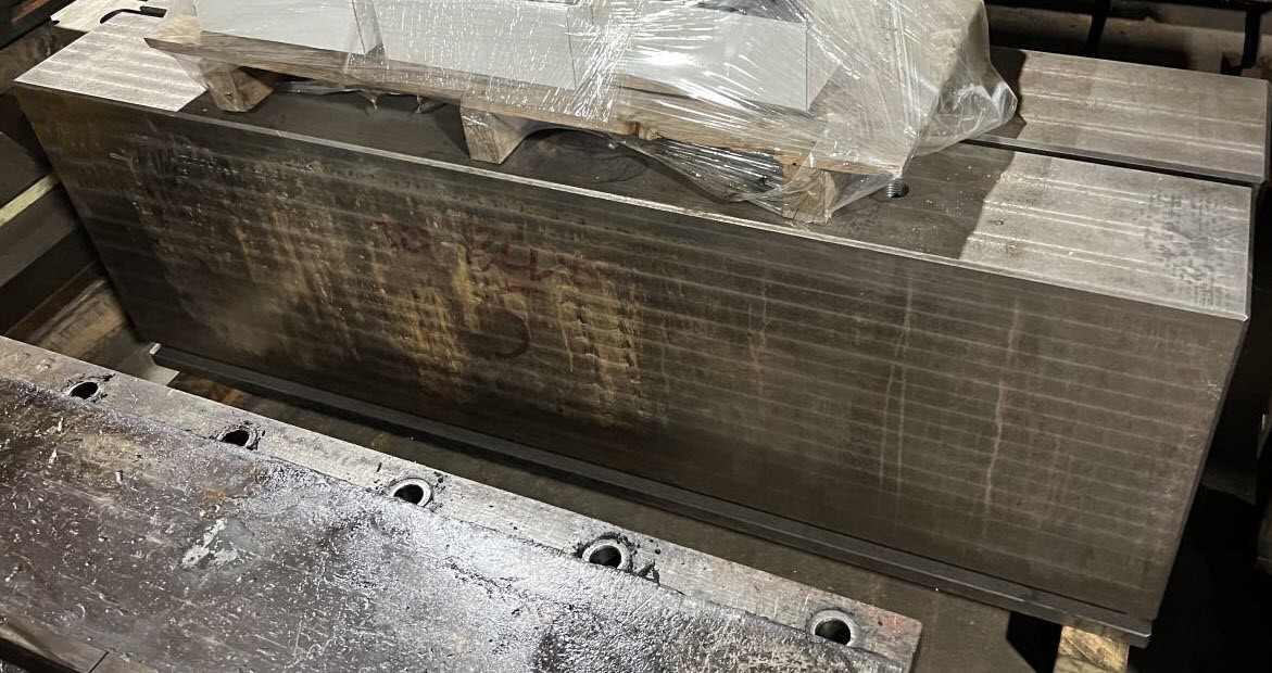 6’1″ x 2’2″ Riser Plate, 10″ High / 73" x 10" Steel Plate x 26" High