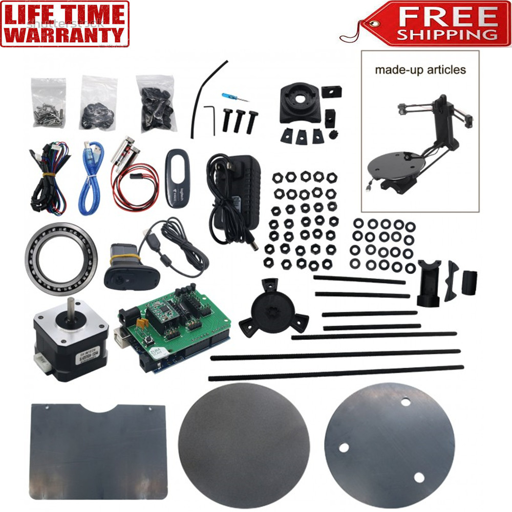 3D Open Source DIY 3D Scanner Kit Advanced Laser Scanner w/ C270 Camera 3D NEW