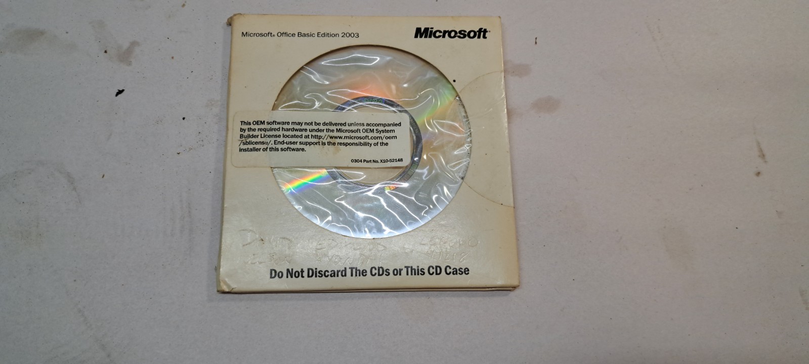 Unused NEW Microsoft Office Basic Edition 2003 CD with Activation Code (512)