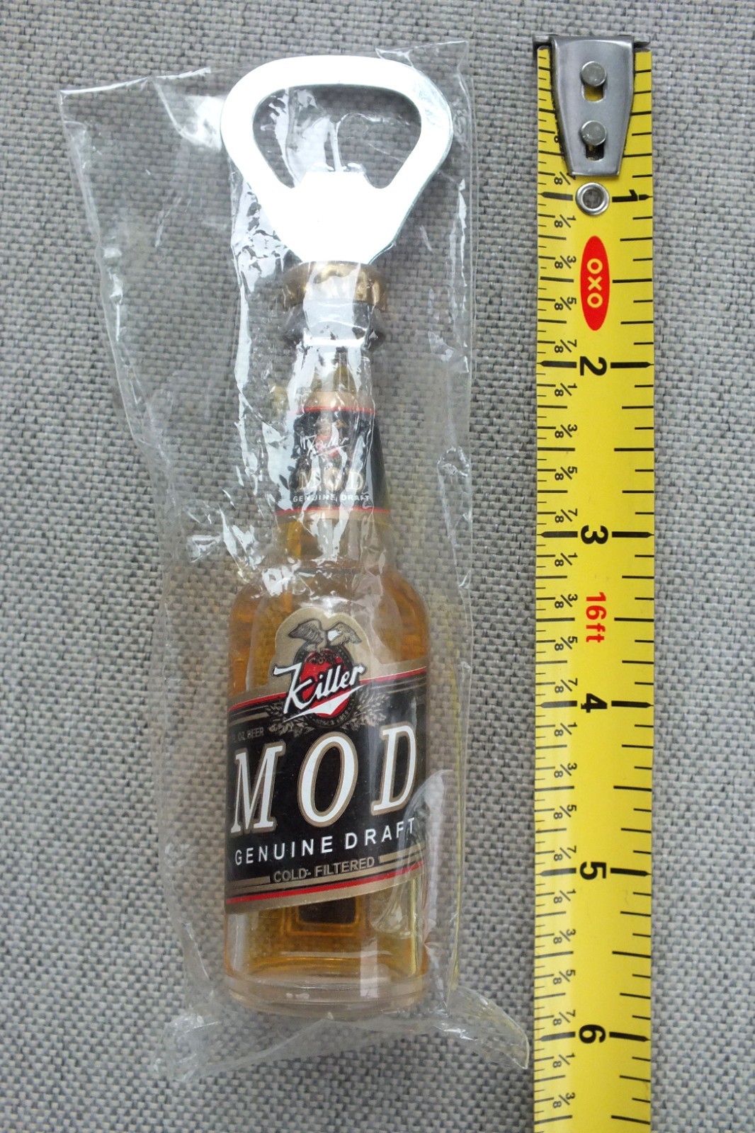 Killer Genuine Draft Beer MOD  3-D Lifelike Bottle Shaped Magnetic Opener