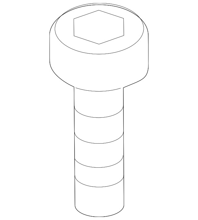 Genuine BMW Water Pump Assembly Screw 07-12-9-905-494