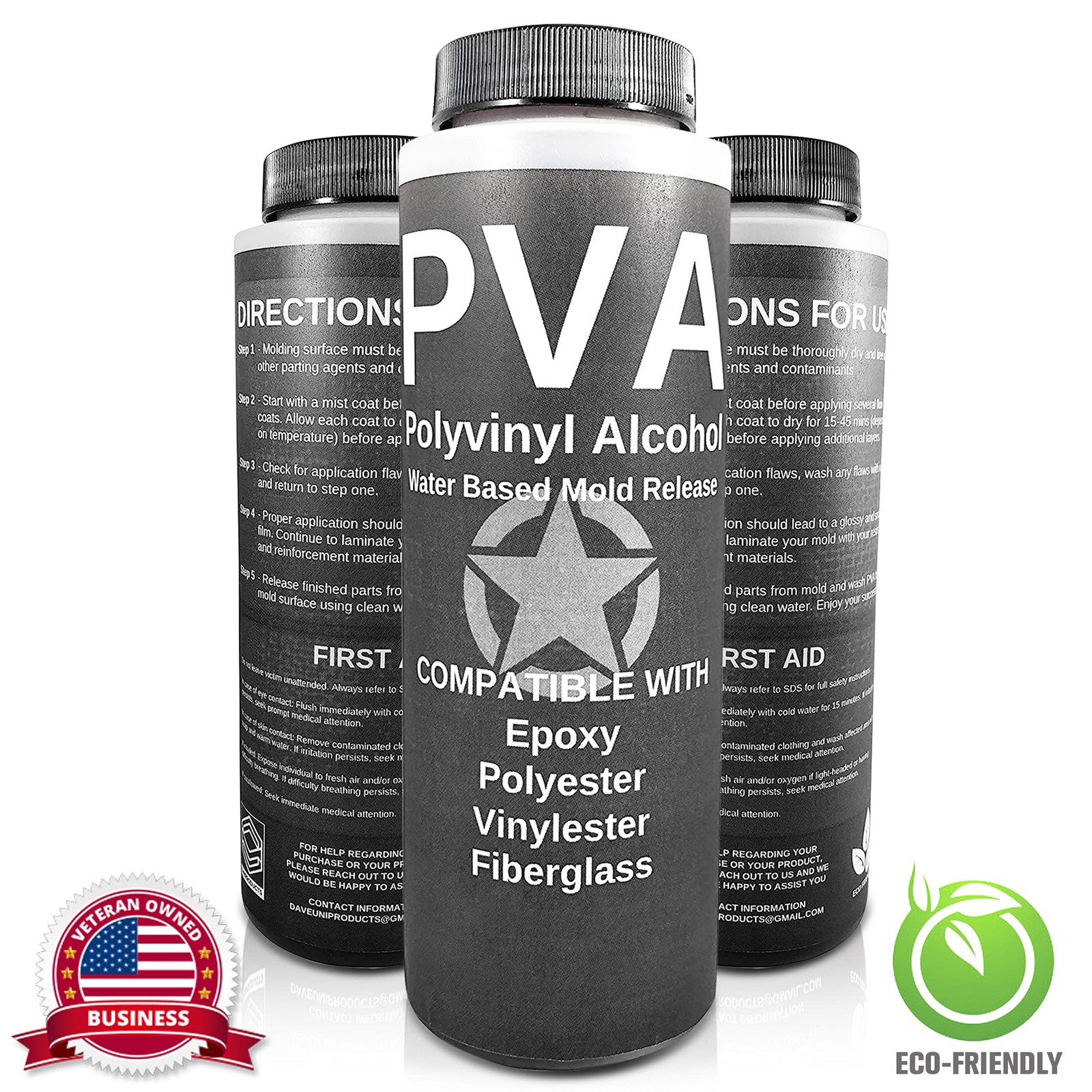 PVA Water Based Mould Release - Polyvinyl Alcohol Agent for Epoxy, Polyester,...