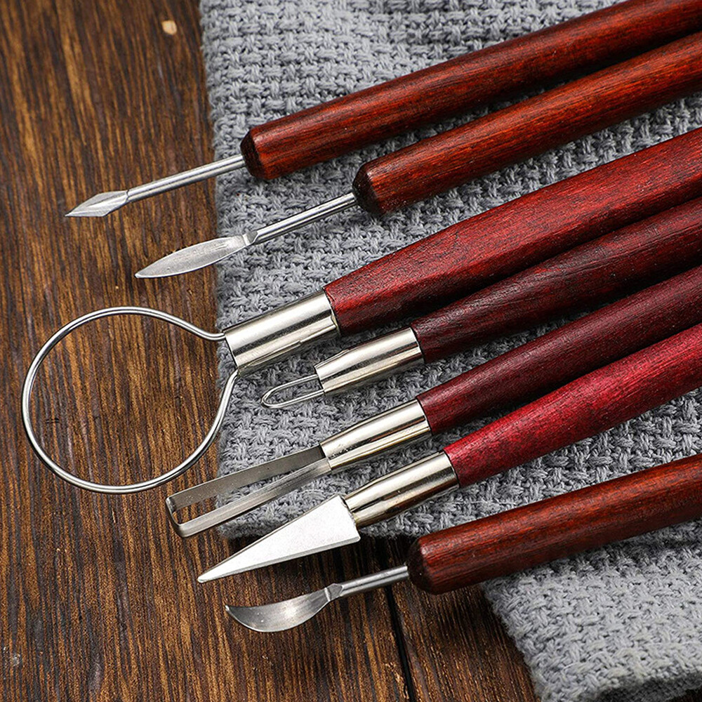 12PCS Clay Sculpting Wax Carving Pottery Tools Modeling assorted pottery