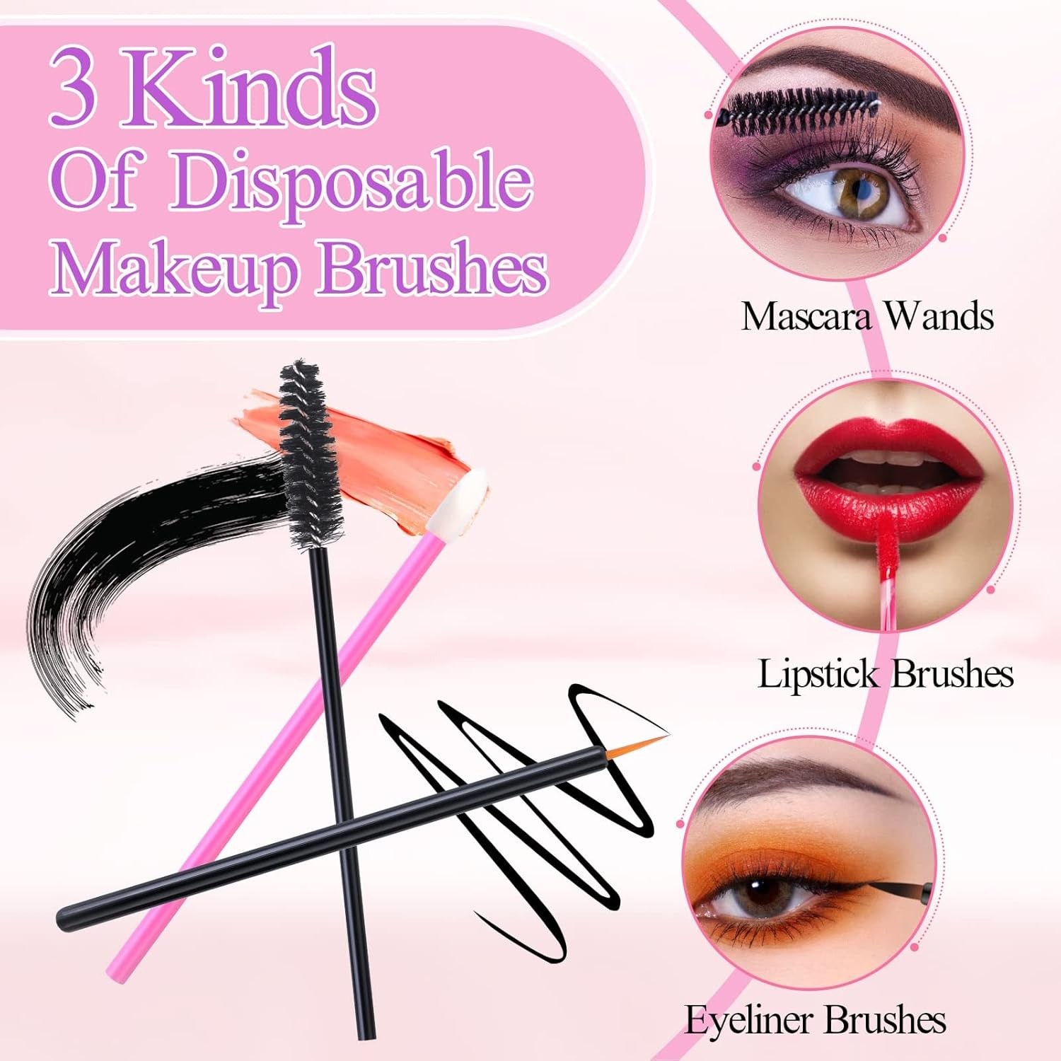 248 Pcs Disposable Makeup Applicators | Disposable Makeup Applicator Kit