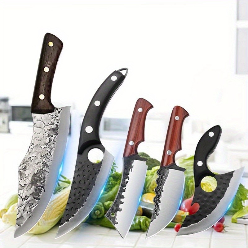 1-5PCS Professional Kitchen Knife Set Sharp Boning Sashimi Cooking Knives