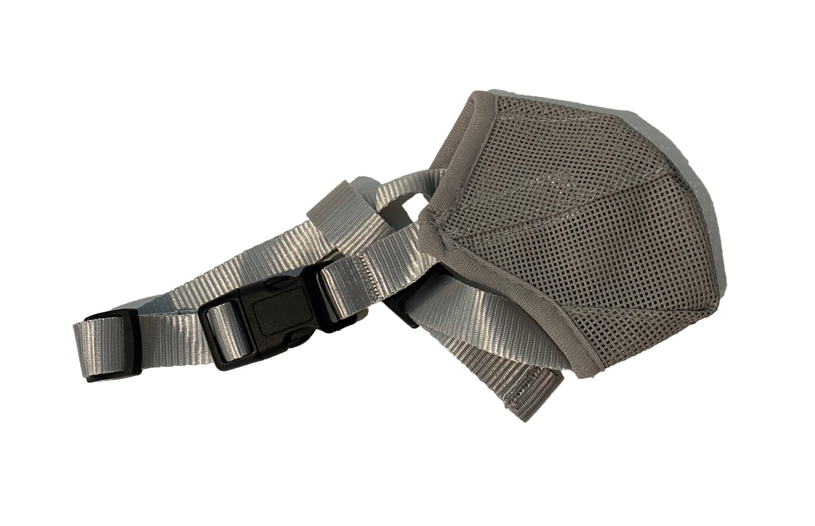 Dog Muzzle mesh 2 pack adjustable strap (XS: Snout 6 1/4”- 8 1/4") Black & Grey