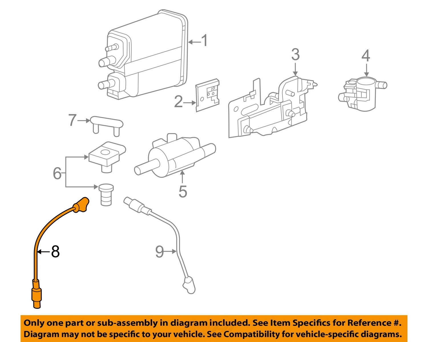 GM OEM 13-22 Acadia Emission Components-Ft Oxygen Sensor 12643707