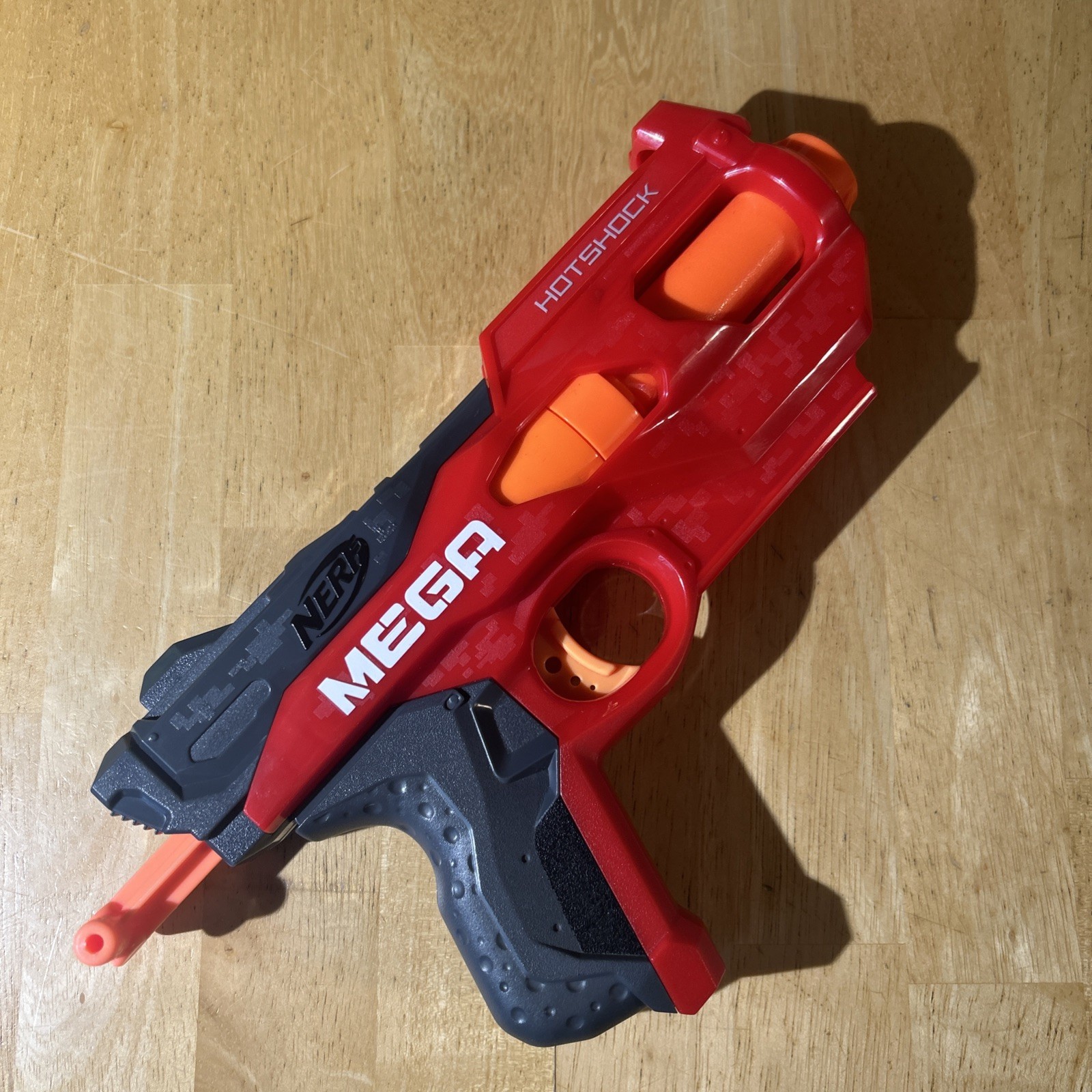 NERF Mega Hotshock Dart Gun Red/Gray Nerf Mega Series Ages 8-11 Years 8-11