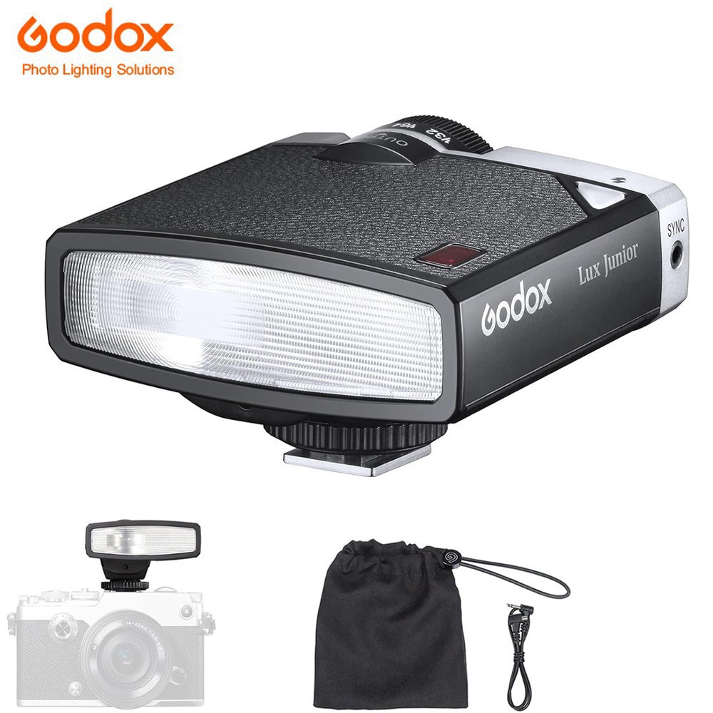 Godox Lux Junior Retro Camera Flash for Fujifilm Canon Nikon Sony Olympus Camera