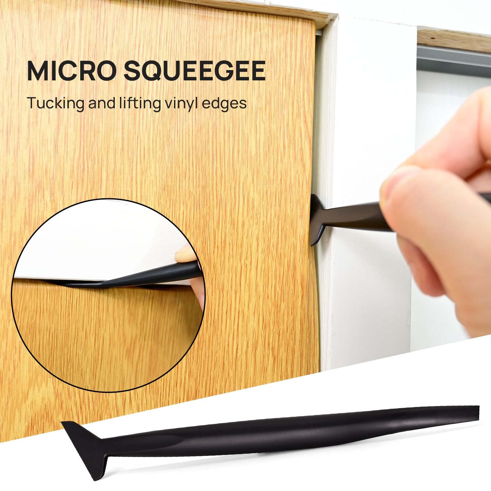 Wallpaper Smoothing Tool Kit, Big Squeegee, Craft Knife, Felt Scraper, 5 Tools