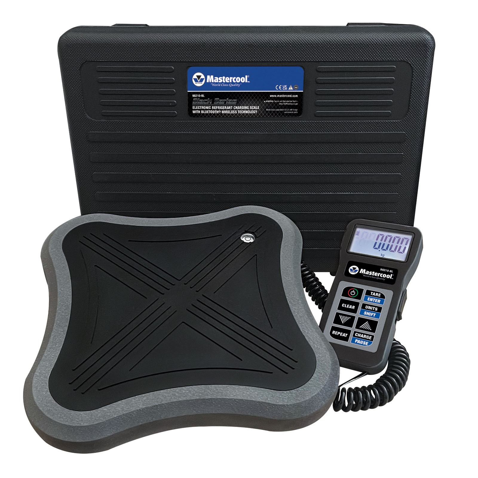 Mastercool Black Series Electronic Charging Scale with Bluetooth (98210-BL)