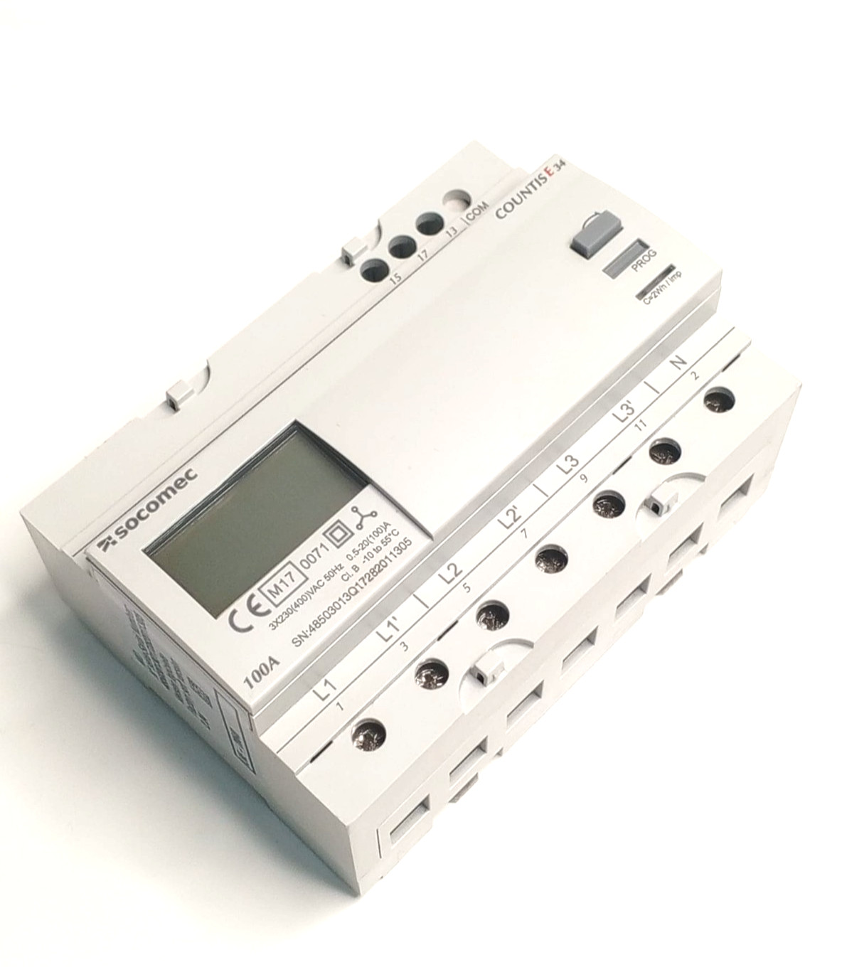 SOCOMEC Countis E34 100A MID Three-Phase Energy Meter MODBUS