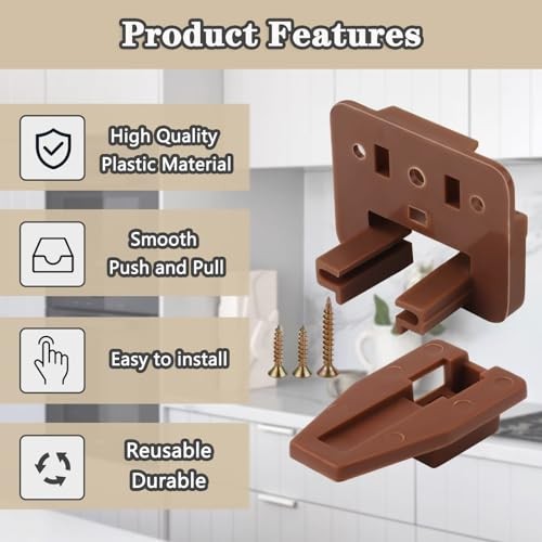 Drawer Slides and Guides, 3Pack Plastic Drawer Replacement Part for Center