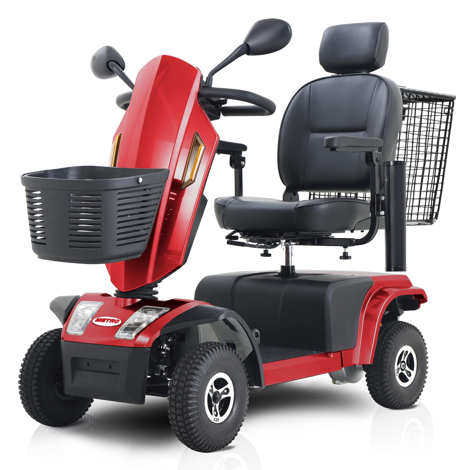 4 Wheel Mobility Scooter 800W All Terrain Electric Scooter Swivel Seat Headlight