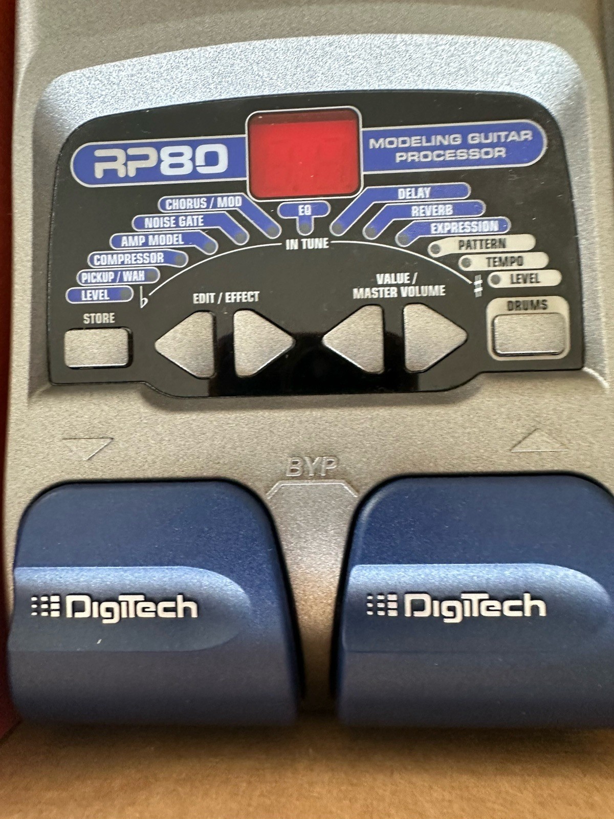 DigiTech RP80 Multi Effects Pedal Modeling Guitar Processor with power supply