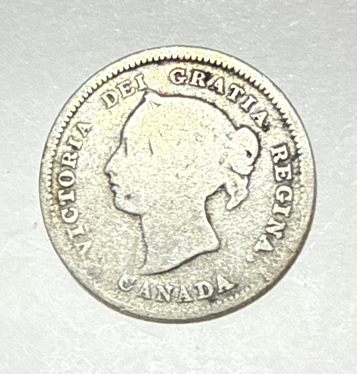 1880 Canada 5 Cents Silver Sterling