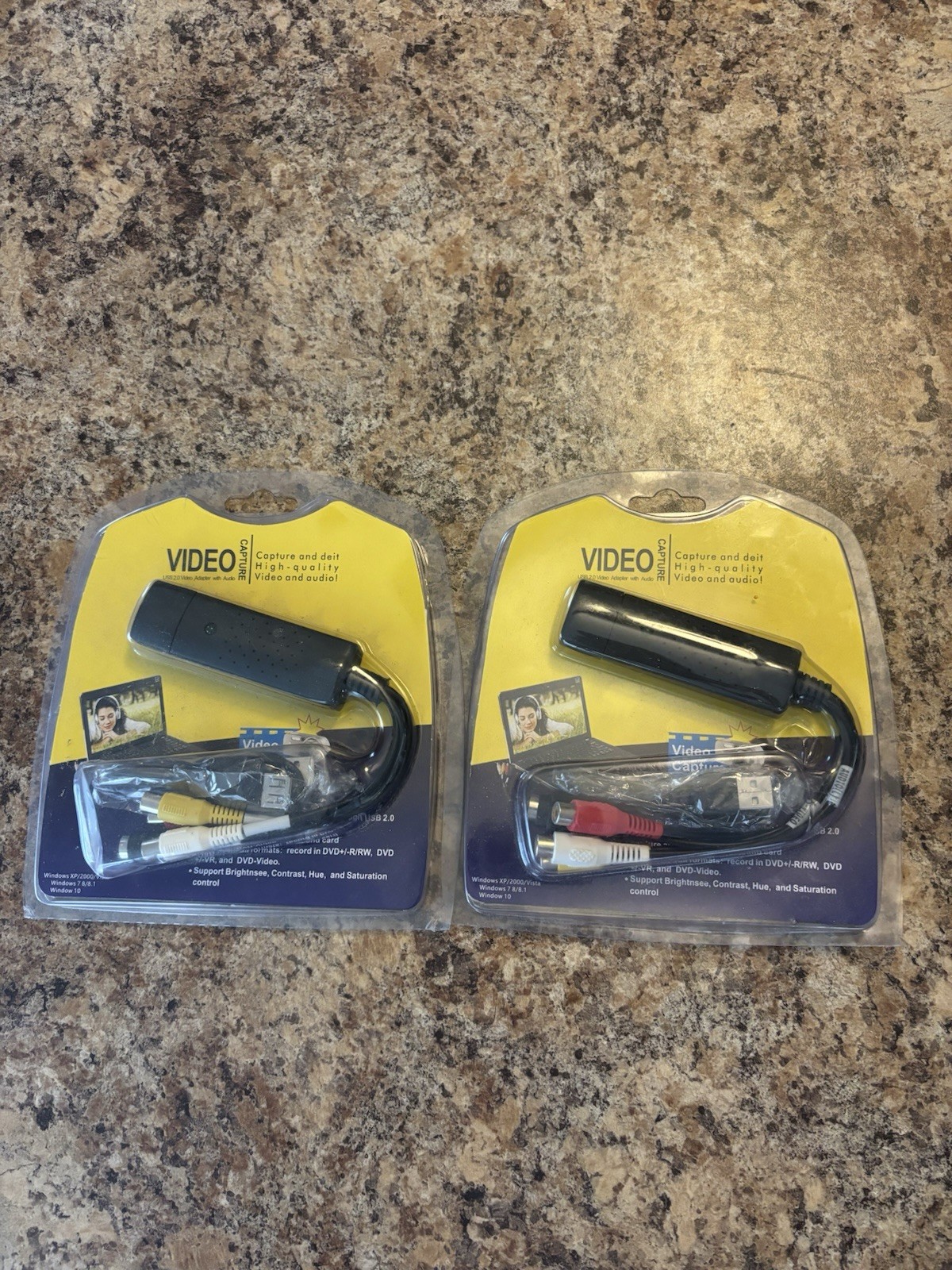 Lot Of 2 EasyCap Capture USB 2.0 Video Adapter with Audio FAST SHIPPING