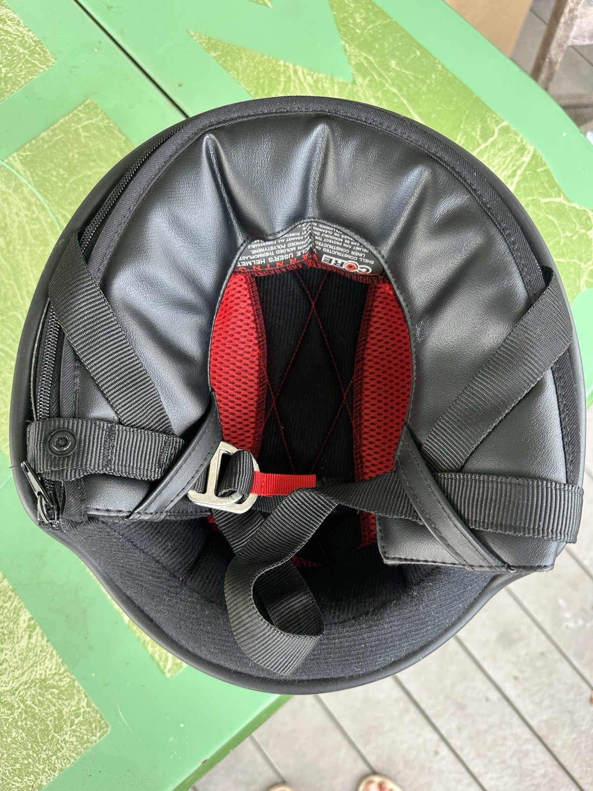 Core Cruiser-X Half Helmet (Black Medium) DOT Certified