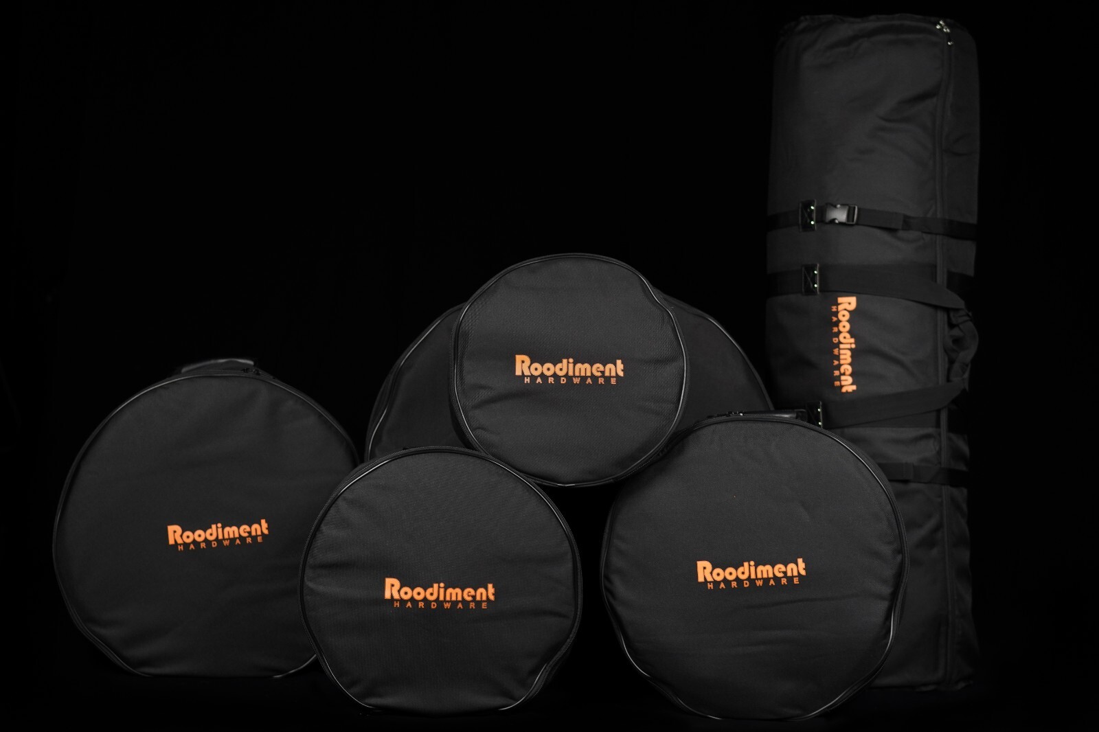 DRUM BAGS SET ROODIMENT 6 PIECE COMPLETE SET DRUM BAGS, HARDWARE BAG