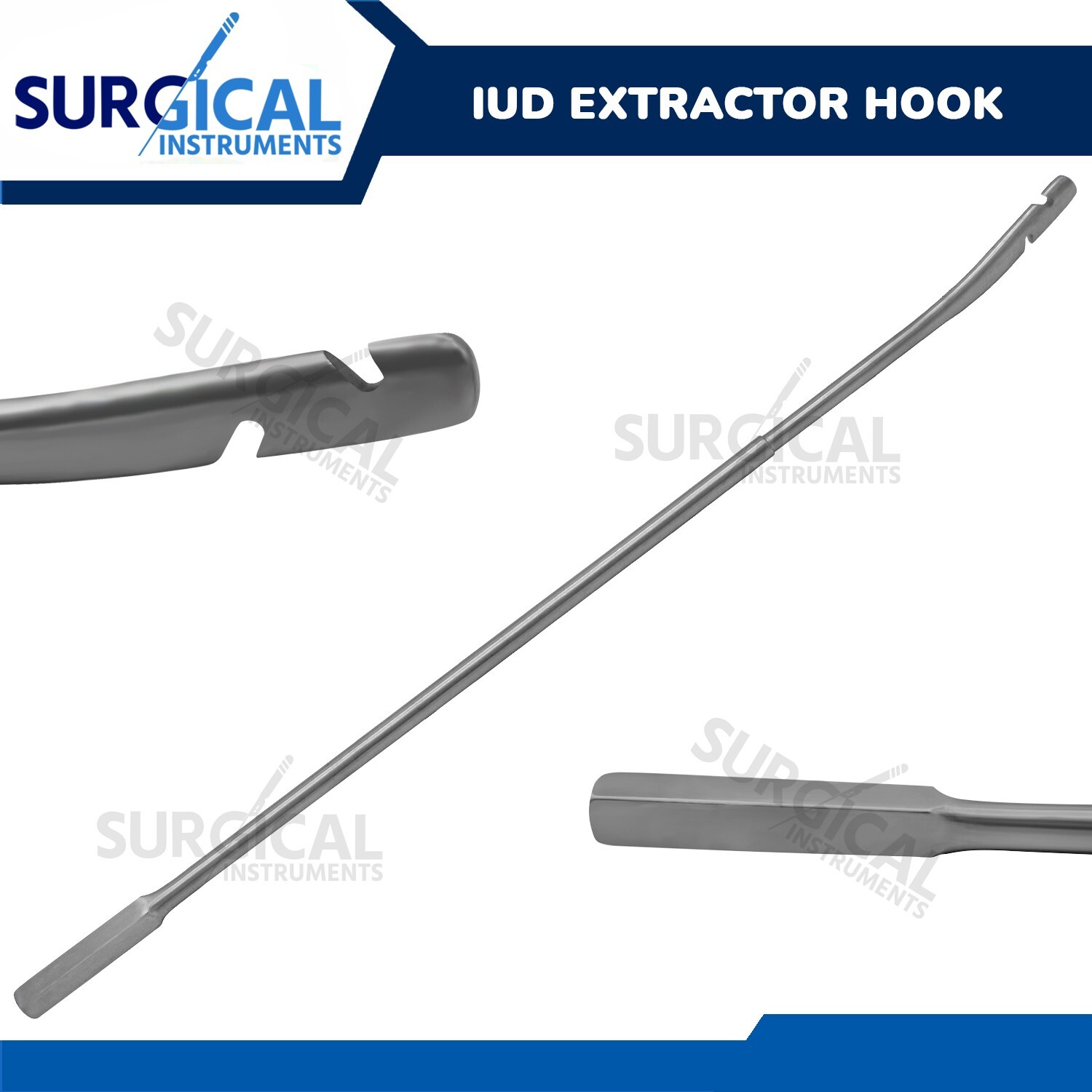 IUD Extractor Hook OB/Gynecology Instruments 10" Stainless Steel German Grade