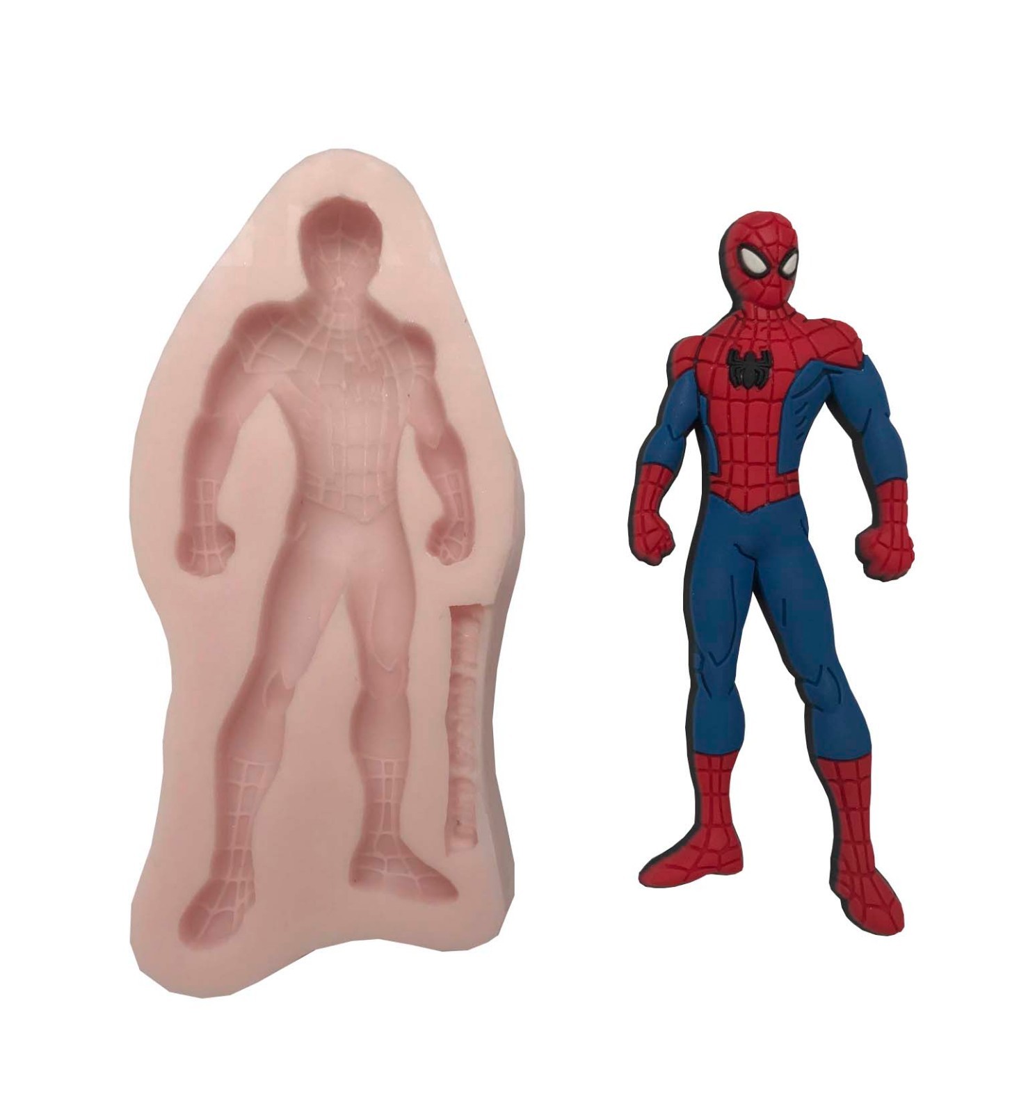 COMPLETE SPIDERMAN,  toppings Silicone  Mold Food cake Decoration Cupcake (FDA)