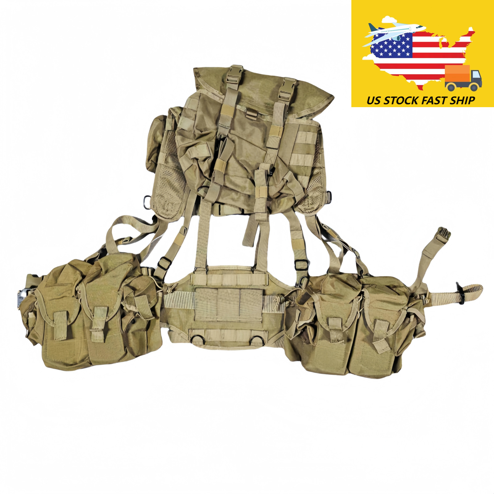 Russian SMERSH M1 Khaki Color Tactical Vest MOLLE Chest Rigs 7.62 Pouchs