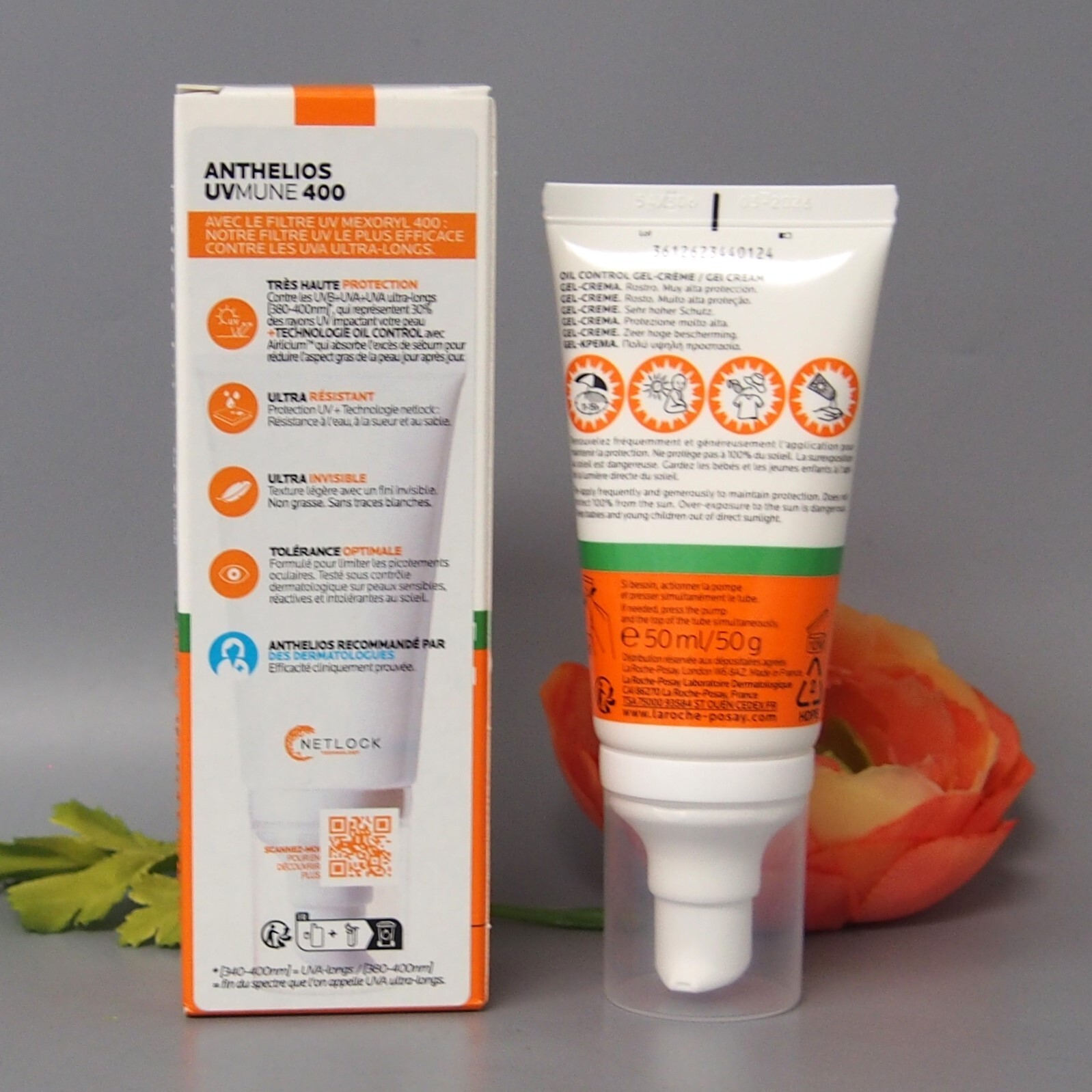 24 PACK La Roche Posay Anthelios SPF50+ Dry Touch Gel Cream 50ml EXP 03/2026