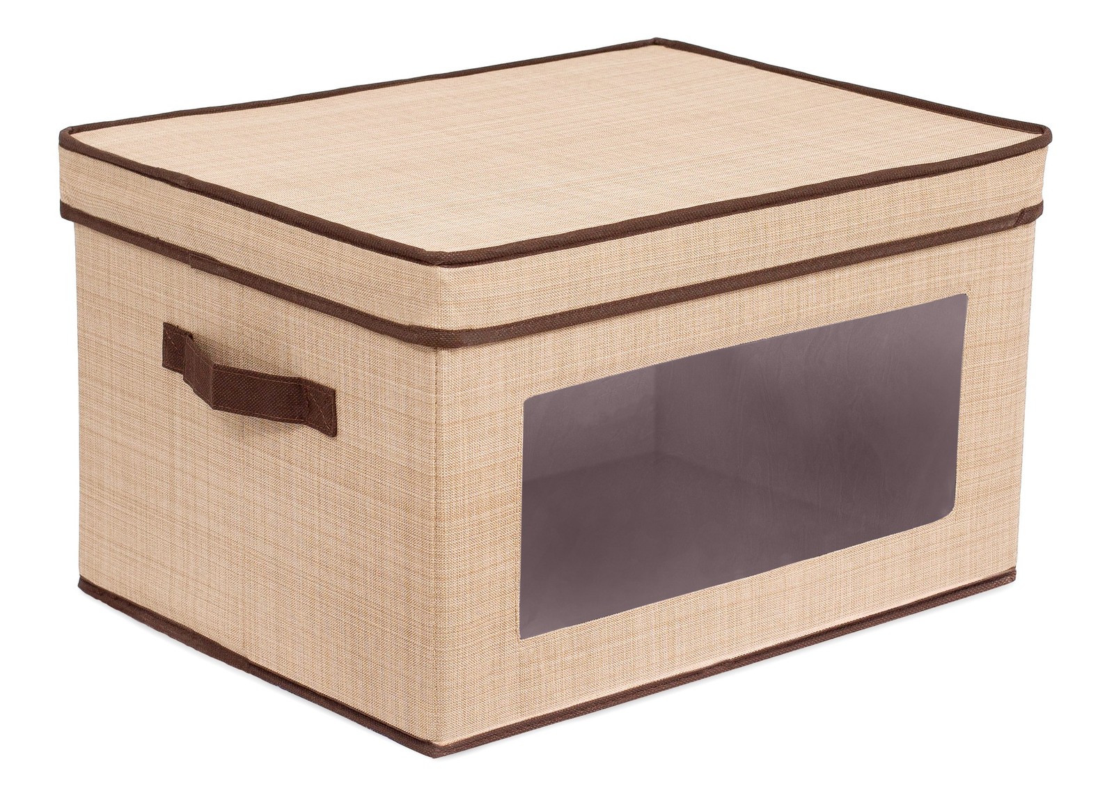Internet's Storage Box with Window - Durable Storage Bin Basket Containers with