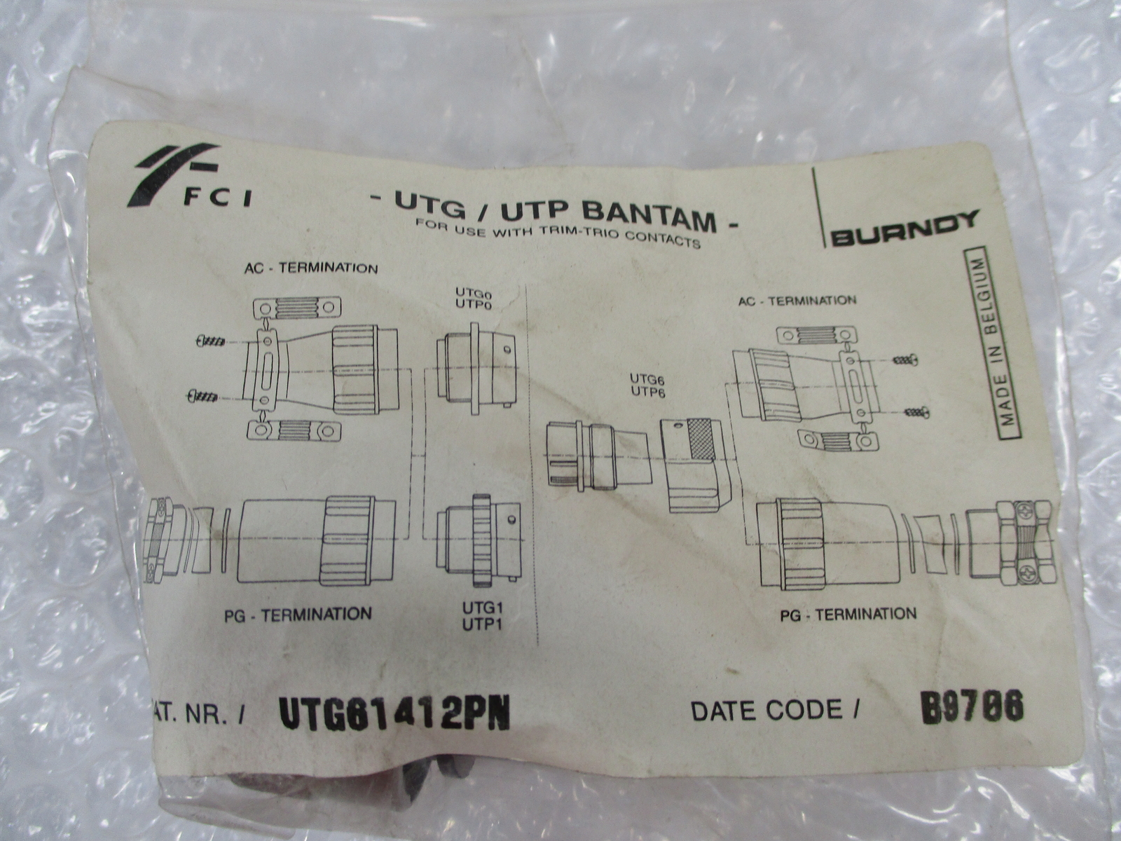 FCI UTG61412PN CONNECTOR NSMP