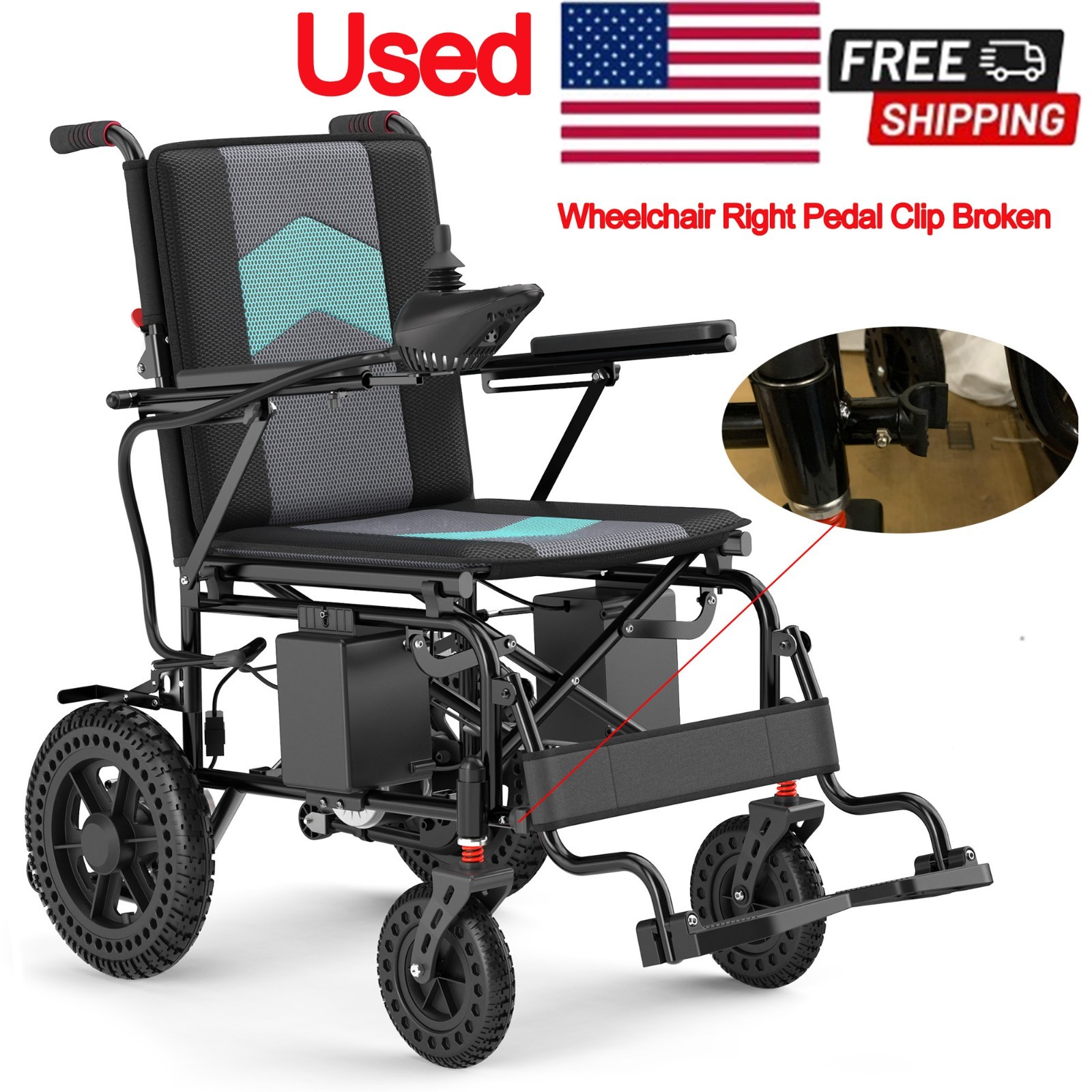 Used Electric Wheelchair for Seniors All Terrain Electric Scooter for Travel
