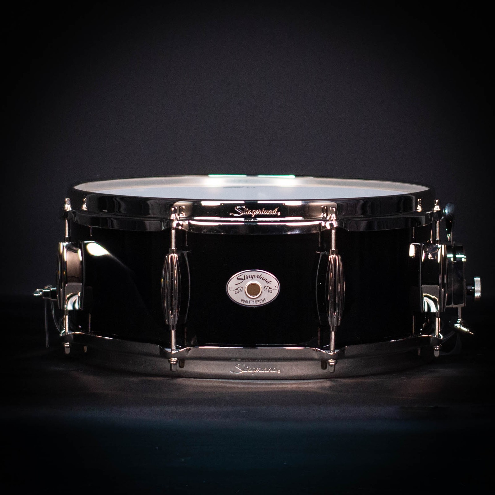 Slingerland 14" x 5.5" Studio King Snare Drum, Del Norte Black, Nickel Hardware