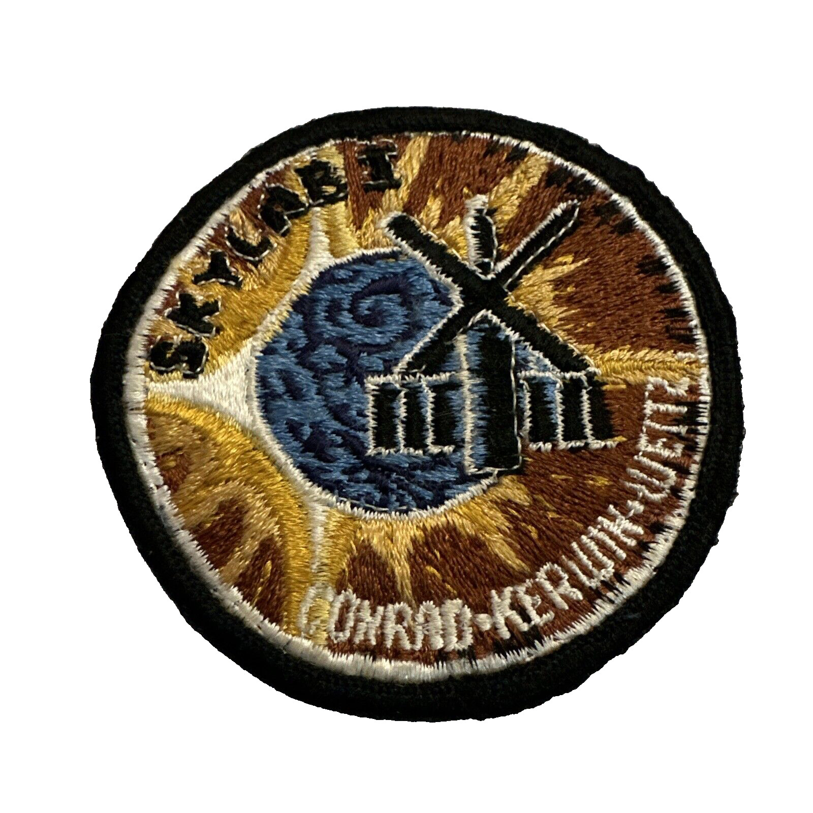 NASA Embroidered Patch Skylab 1 Space Badge Conrad Kerwin Weitz 2-7/8” Diameter