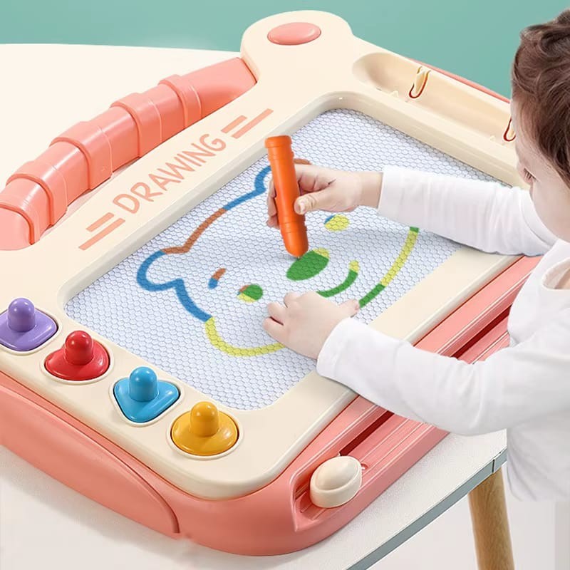 Kids Magnetic Drawing Board Cartoon Graffiti Writing Toy