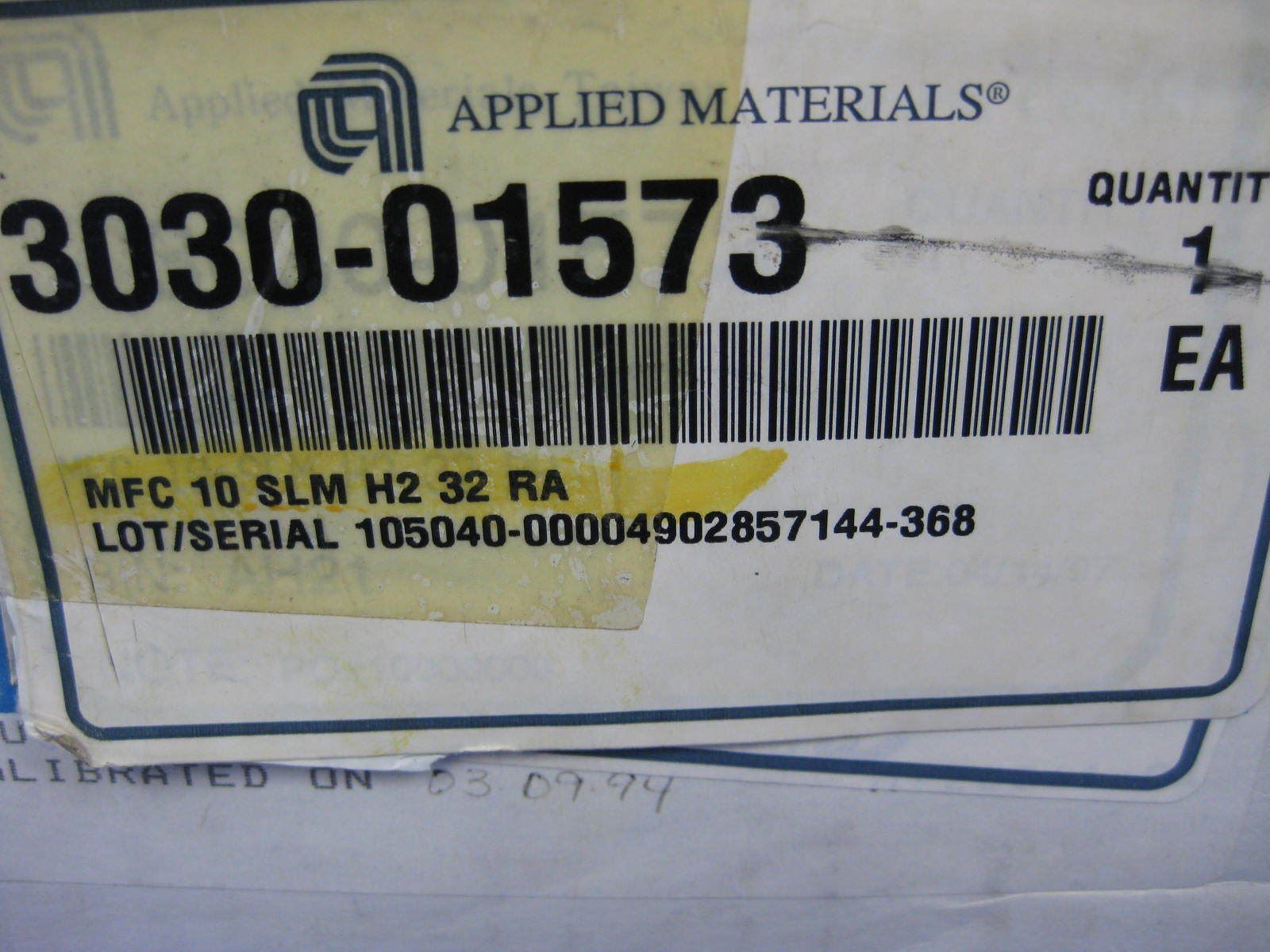 Unit UFC-1400N Mass Flow Controller, H2, 10 SLM, 15 Pin D-Connector, Refurb