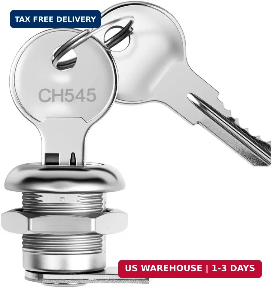 Truck Tool Box Lock with Keys, 5/8" Replacement 1 Pack - (CH545), Silver