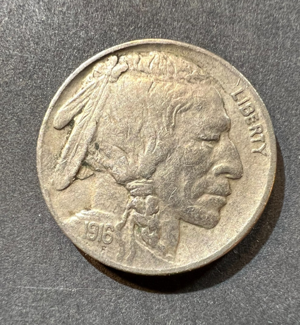 1916-P  BUFFALO NICKEL - CIRCULATED UNGRADED - NICE!